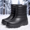 Men's Fashion Plus Size Lined Winter Boots, Warm Cotton Boots for Cold
