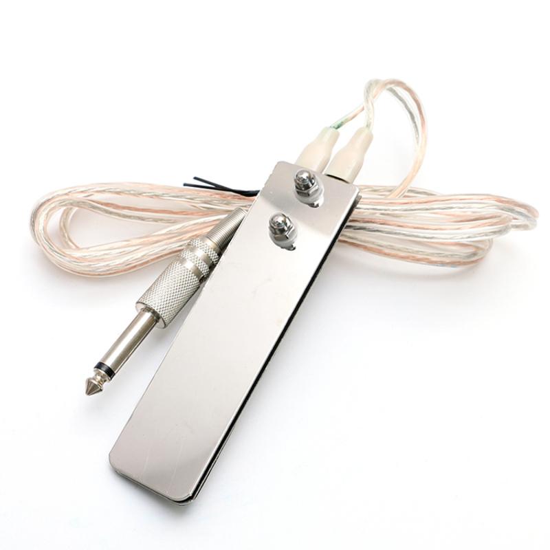 

Нержавеющая сталь Татуировка Ножка Педаль Мини-переключатель с Power Cord Clip Машина Клип Татуировка Аксессуары