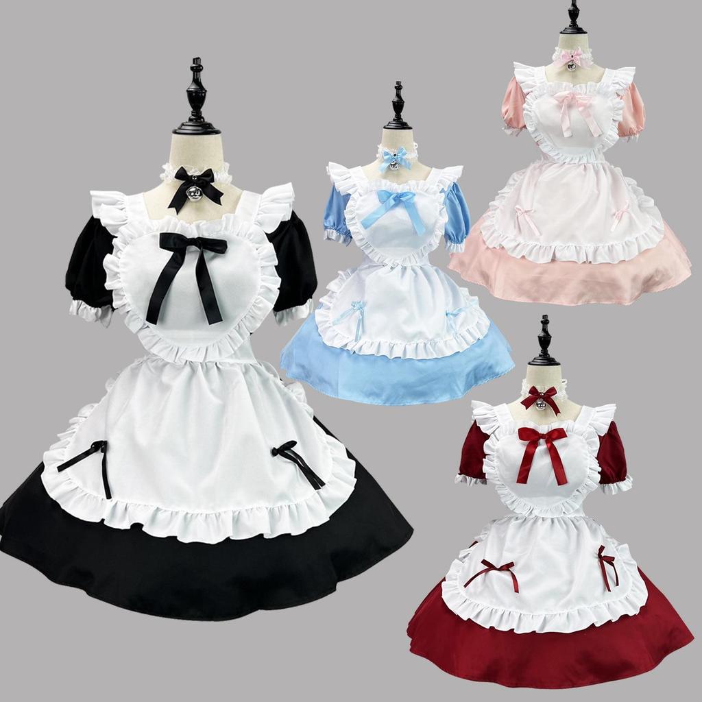 Vestido de Sirvienta Lolita Negro Japonés - Suave Estilo Clásico Café Alice