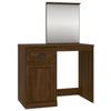 VidaXL Dressing Table with Mirror, Makeup Table with Storage, Cosmetic Table, Bedroom Furniture, Modern, 816767