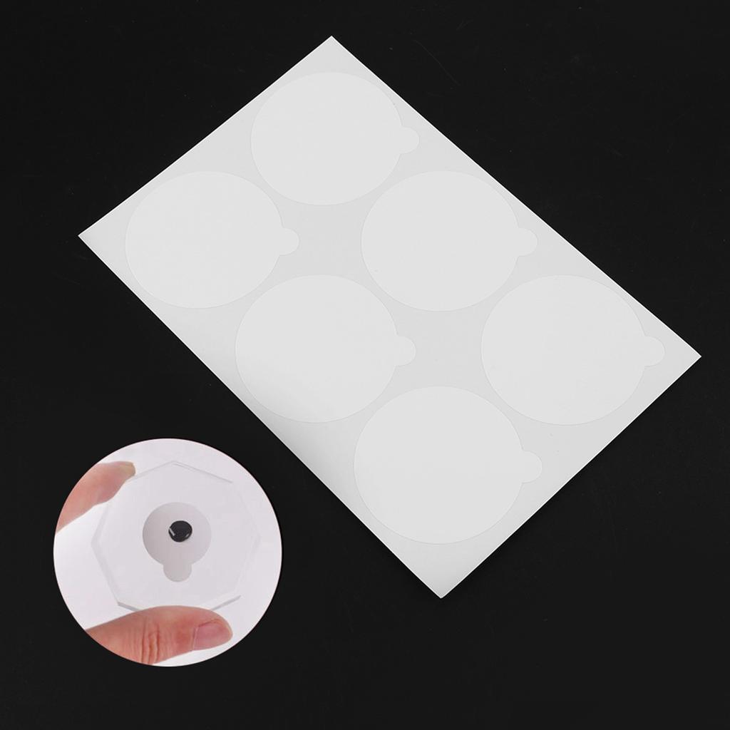 180pcs Disposable Eyelash Glue Holder Waterproof Sticker Pallet Paper Pads Stand On Jade Stone