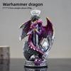 Halloween Skull Magic Dragon Deco Set for Desktop - Creative Game Surround - Lava Dragon Egg Resin Decoration