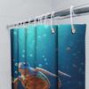 3D Ocean Turtle Fish Bath Shower Curtain Waterproof Decoration Home Decor 180X240Cm