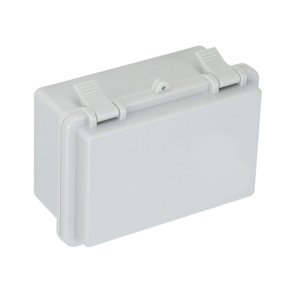Grey Junction Box Plastic Clip Electrical Enclosure Durable Project Box Outdoor