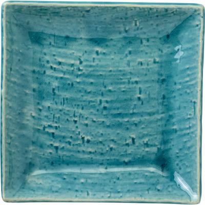 Minoru Pottery Mino Ware UTA 175mm Square Plate, Turkey