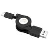 Cablu cablu de încărcare USB 3.1 retractabil tip C pentru sincronizare de date pentru Android iOS