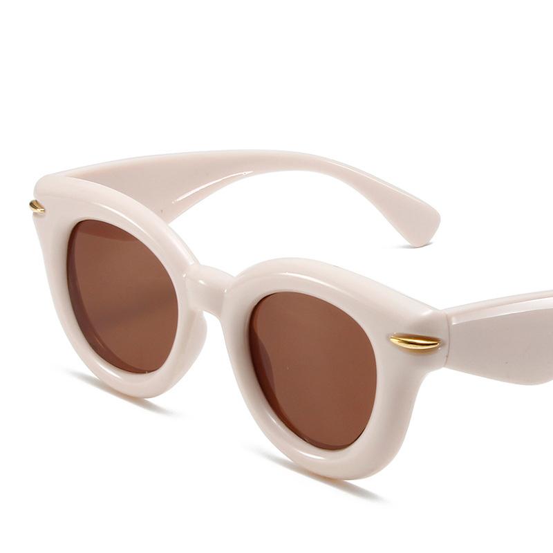 Big Frame Vintage Round Sunglasses Women Men Sun Glasses Retro Eye Glasses for Male Female Exaggeration Sunglasses Party Street