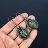 Moldavite Earrings, 999 Copper Wire Wrapped Gemstone Jewelry, Handmade  Earrings For Mother Day