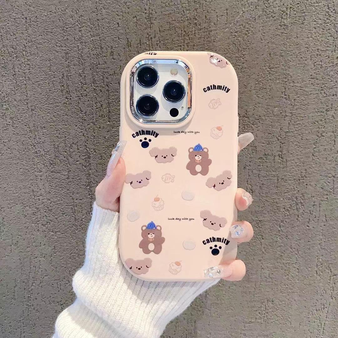 

Полный экран медведь 14pro милый 15promax мобильный телефон чехол Iphone16 девушка 13/12 iphone13promax