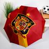 Spain Football Crest Umbrella Folding umbrella, automatic umbrella 8-Frame for Travel, camping Use Gift for Halloween Christmas