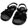 Zara Open Toe Vintage Rope Detail Strap Sandals Men Sandals Black 2751520800