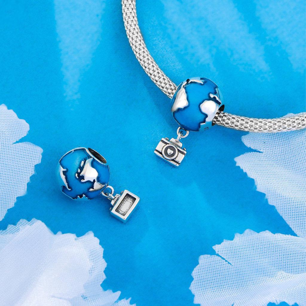S9 Sterling Silver Star Moon Isolation Bead Charm Diy Jewelry Accessories Bracelet Necklace Female