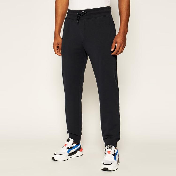 EMPORIO ARMANI Knitted Sweatpants Men's Navy Blue Moderate Cuffed Pants 8N1P91-1J04Z-0922