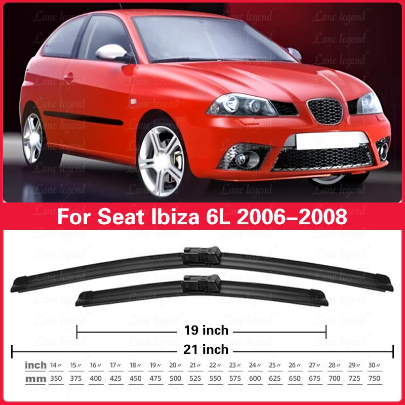 Per Seat Ibiza 6L 2006 2007 2008 Spazzole Tergicristallo Anteriori 2pz Accessori Auto Finestrino Parabrezza 21"+19"