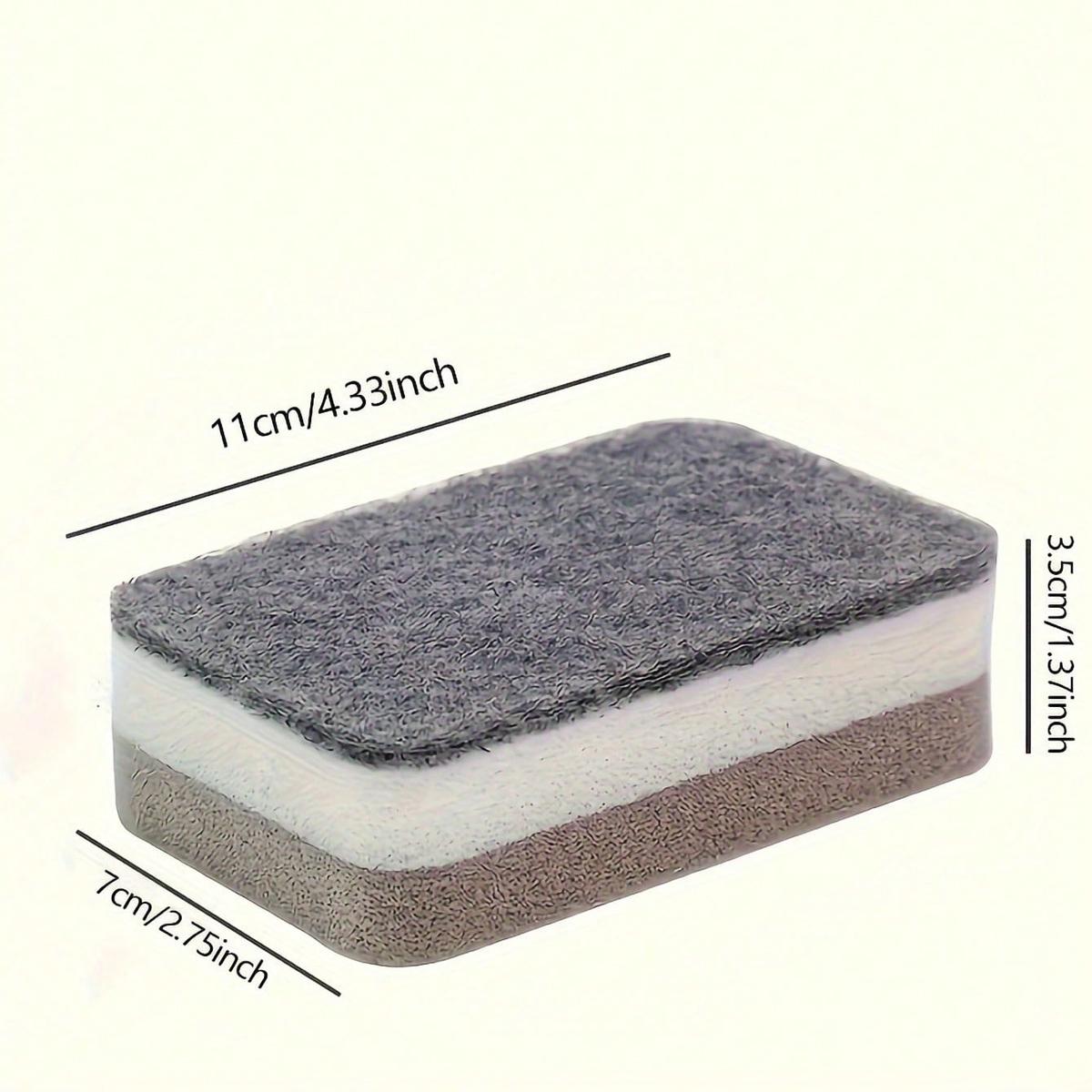 

10 шт. Двусторонние чистящие губки Бытовая мочалка Кухонная салфетка Губка для мытья посуды Салфетка Полотенца для мытья посуды Аксессуары серый