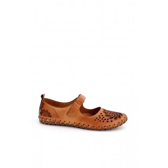 Shoes and Sandals Mostra Padded Thermo Sole Genuine Leather Glazed Women's Leather Casual Shoes