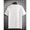 European sizes Men'S Casual Summer T-Shirt - "Feliz Día Papa, Te Queremos Mucho" Print, Short Sleeve, Round Neck, Knit Fabric