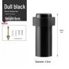 Stainless Steel No-Drill Rubber Door Stopper with Thickened Large Engineering Spring