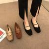 French design single shoes women's shoes loafers small fragrant gentle shallow mouth with skirt Mary Jane shoes 2025 new