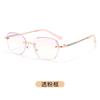 New Point Diamond Beauty Anti-blue Reading Glasses Gypsy Women's Frameless Ultra-clear Fashion Temperament Presbyopia