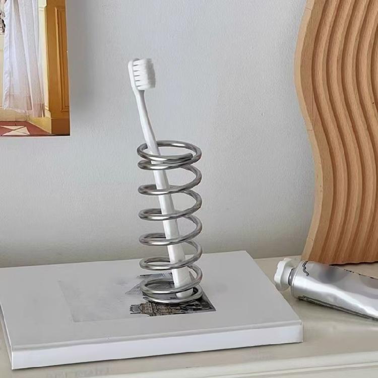 Sturdy Rustless Countertop Shelf Organizer For Cosmetics Toothbrush Storage Space Efficient Bathroom Decoration Solution
