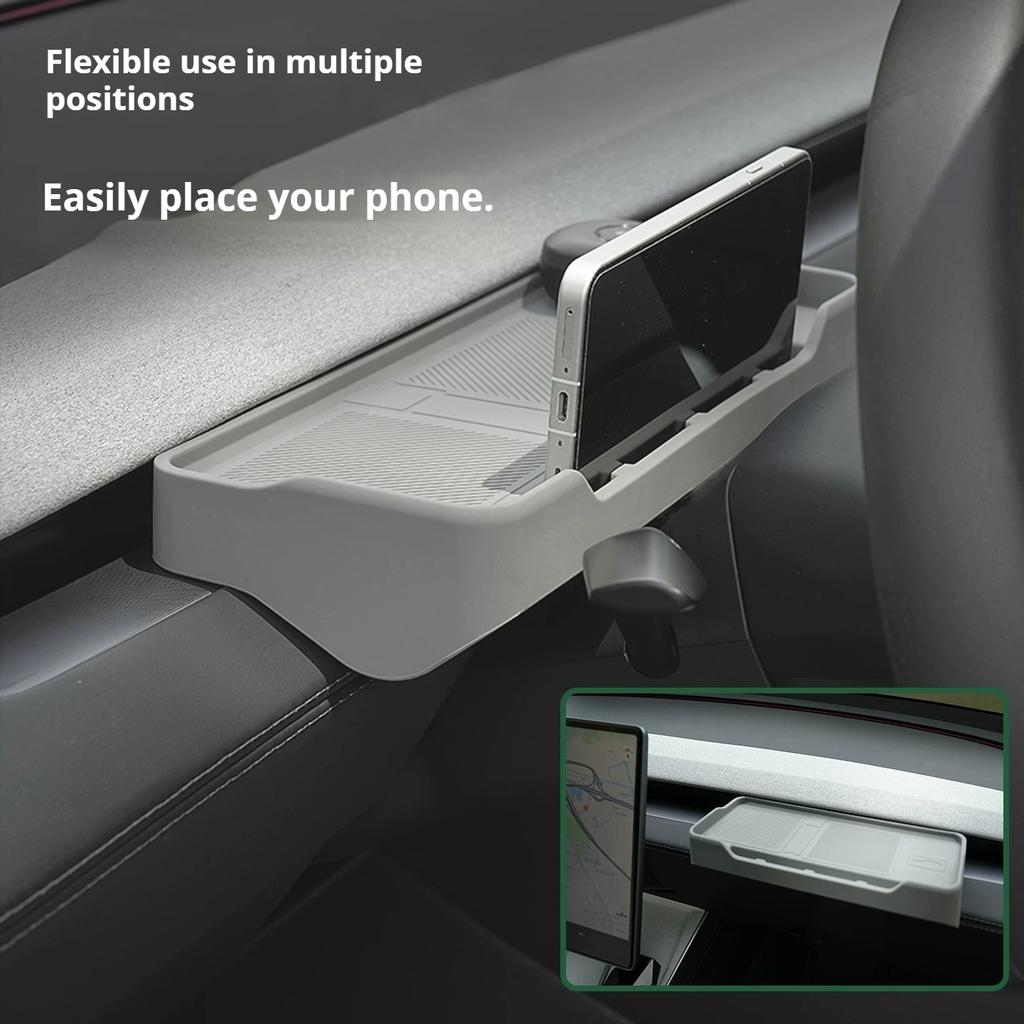 For Tesla Model 3 Highland Model Y Juniper Model YL 2025 2026 Rear Screen Storage Box Console Organizer Interior Accessories