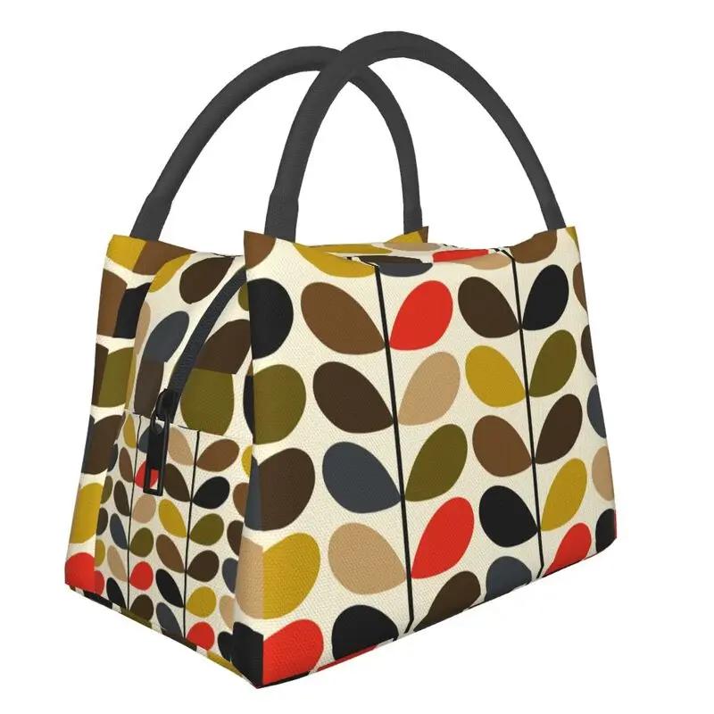 

Термосумка-ланч-бокс Orla Kiely з абстрактними багатошаровими стеблами для скандинавського геометричного кулера середини століття 28x17x16CM темно-сірий колір