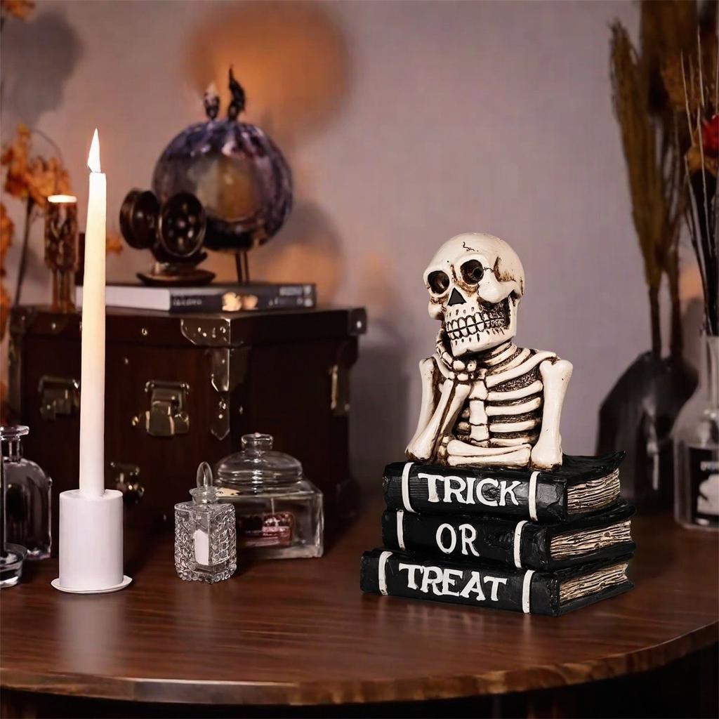 Exquisite Skull/ Carving Creative Desktop DIY Decoration Suitable For Halloween Skull/ Statues