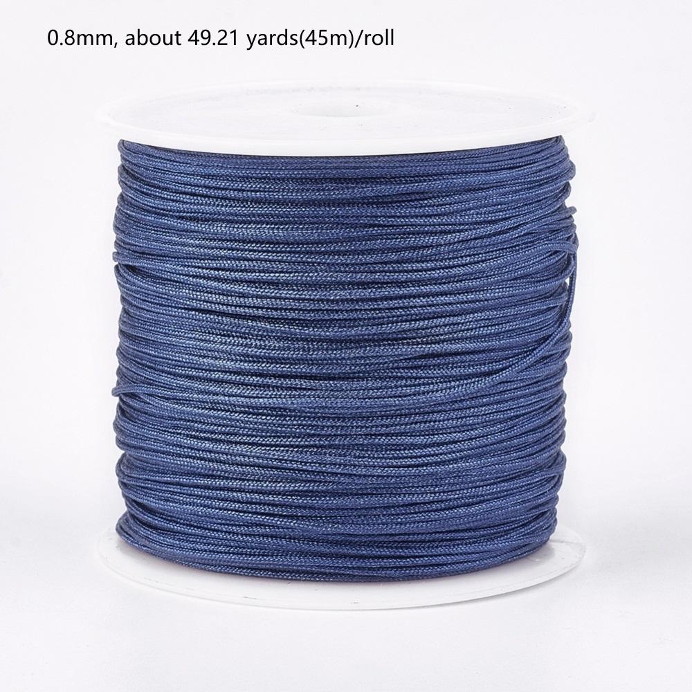 1Roll 100m/roll 0.8mm Nylon Thread Cord Bracelet String Chinese Knotting Cord Red Thread Beading Braided Ornament for DIY