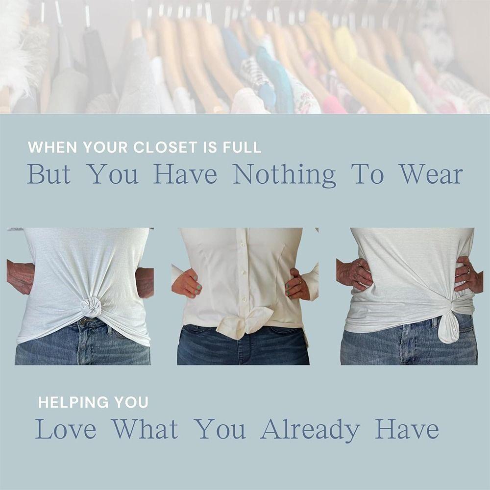 Decorative Buckle Waist Cincher Clips Clothes Tighten Women's Tight Clip  for T-shirt