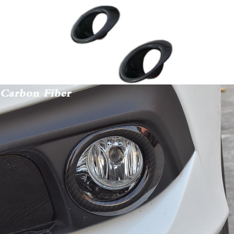 Car Body Head Front Fog Light Lamp Frame Stick ABS Plastic Trim Panel Frame For Honda Civic 10th 2016 2017 2018