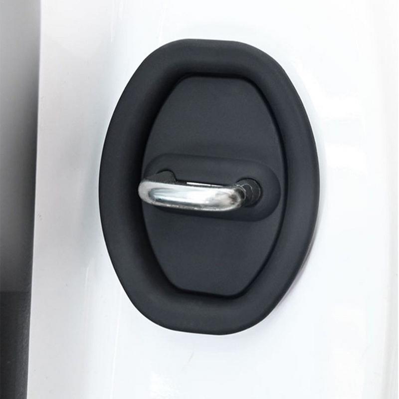 Car Door Lock Protective Cover 4pcs Car Silicone Door Protective Cover Auto Accessories Silicone Car Door Lock Latch Cover For