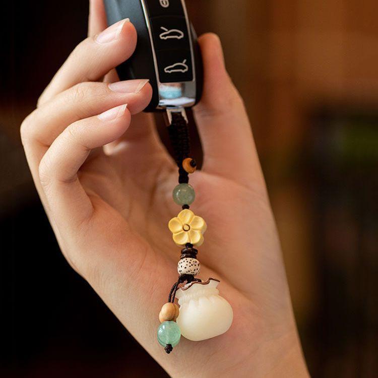 Bodhi Geldbeutel, Handykettenanhänger, Hochwertiger Auto-Schlüsselanhänger für Paare, Glücksbeutel, Taschenanhänger-Geschenk, Handykette