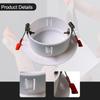 Ceiling Hole Cover Plate Downlight Trim Compact Wall Mount Recessed Light for