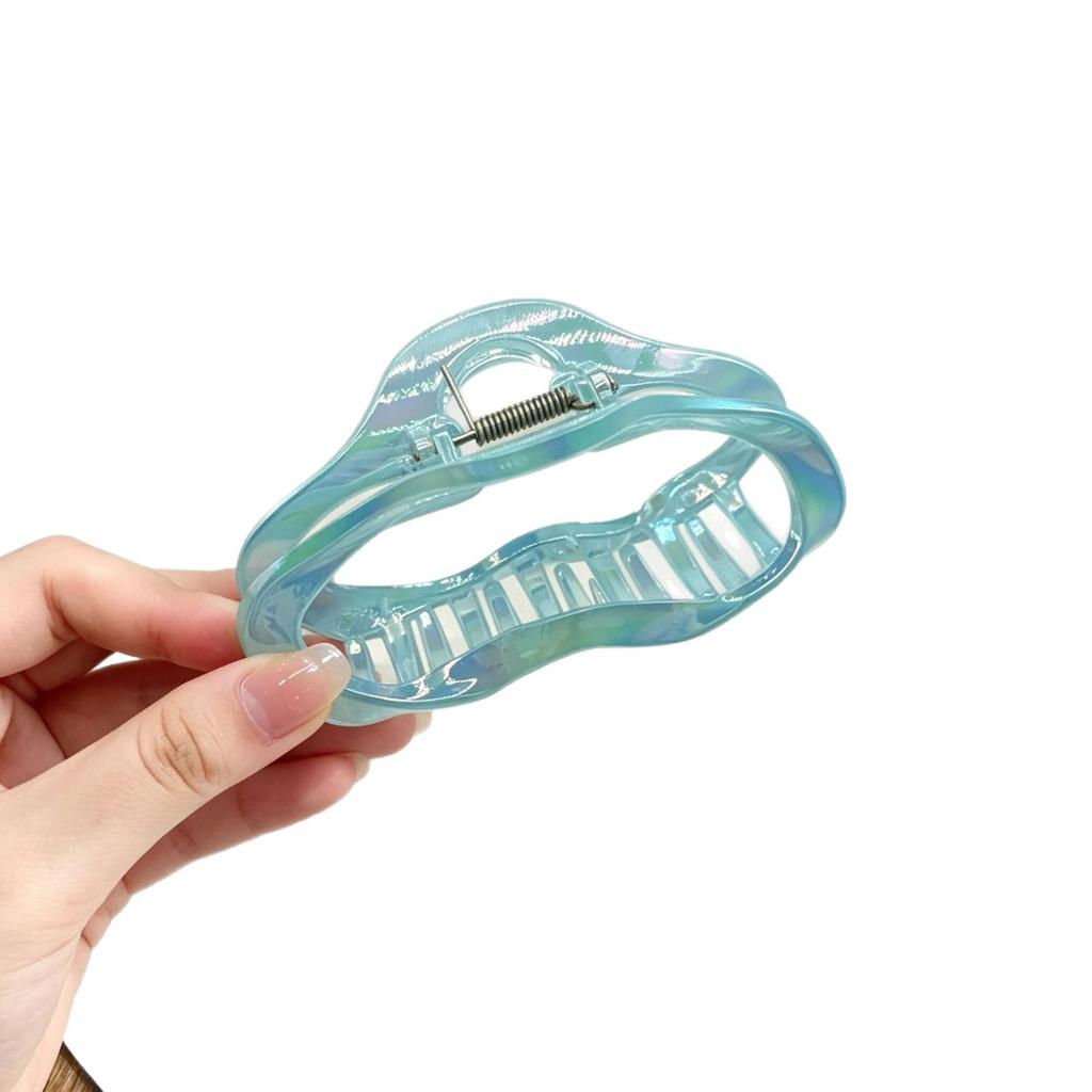 Koreanische durchsichtige Haarklammer für Damen, kleine und große Größen, mit Wolken-, Herz-, Quadrat-Designs, Hochwertiges Haaraccessoire & Schmuck