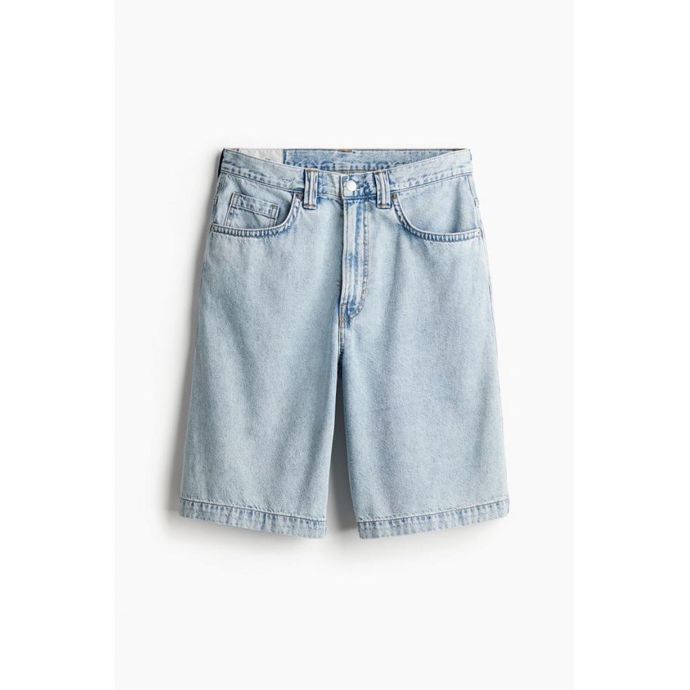 

Джинсовые мешковатые шорты HM светло-голубые