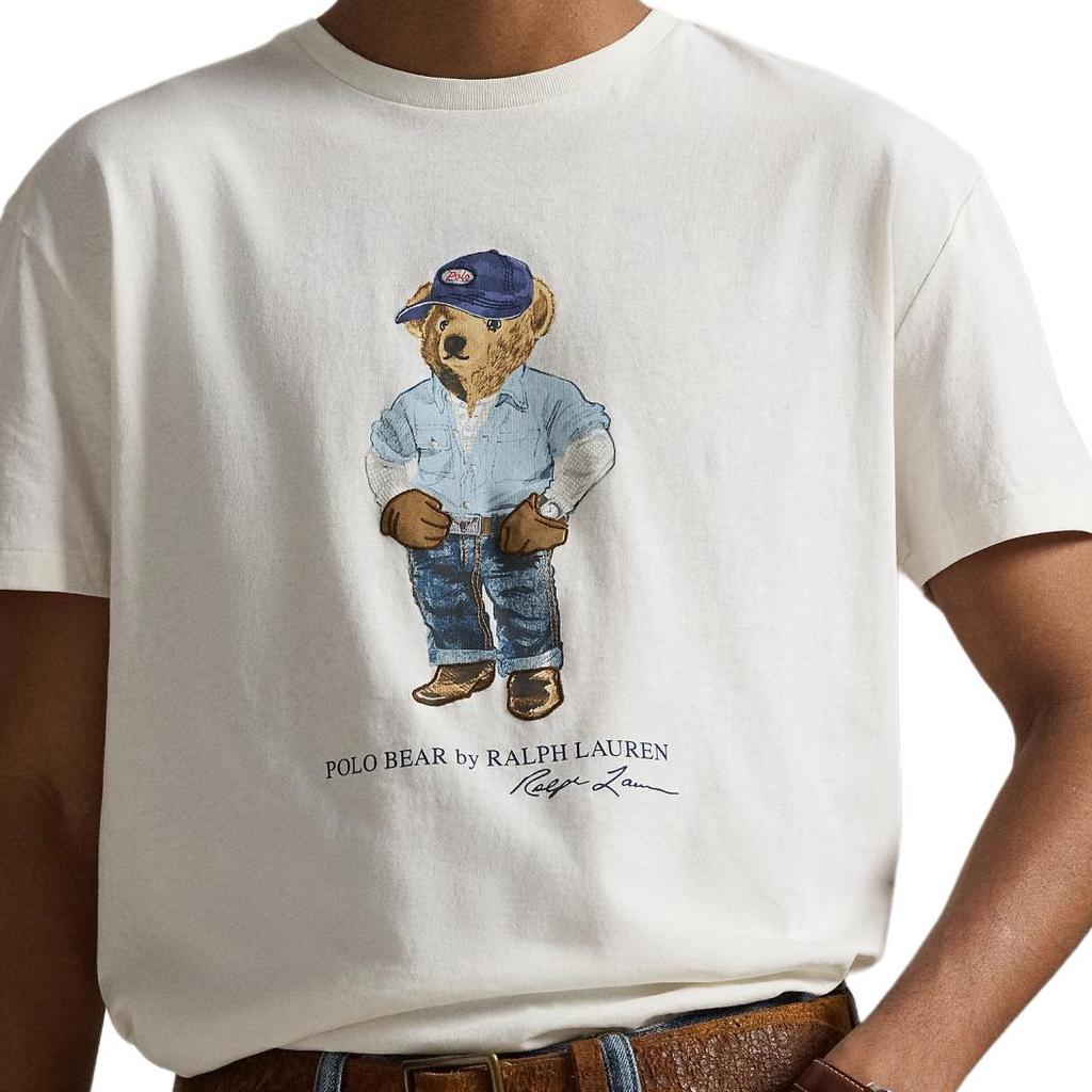Polo Ralph Lauren Polo Bear Plain Knit T-Shirt Classic Edition Men Tops MNPOTSH1N823196-100