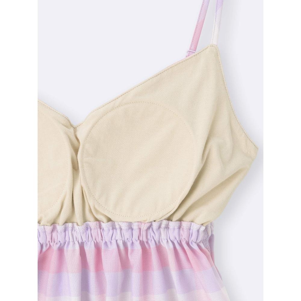 Gu By Uniqlo Check Camisole Lounge Set+e