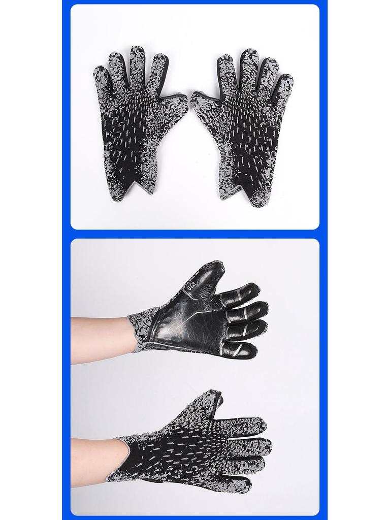 Professionelle Anti-Rutsch-Latex-Fußballtorwarthandschuhe für Erwachsene und Kinder mit Fingerschutz, Stoßdämpfung und verschleißfestem Trainingsdesign.