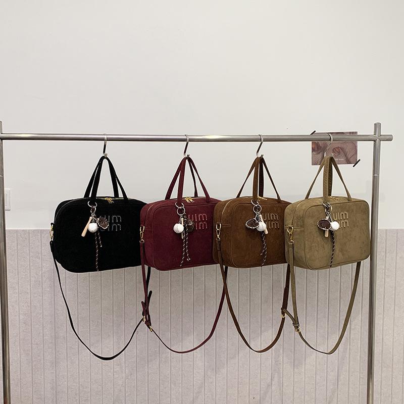 Damen Retro High-End Umhängetasche - Vielseitige kleine quadratische Tasche für Arbeit, Pendeln, Reisen und mehr.