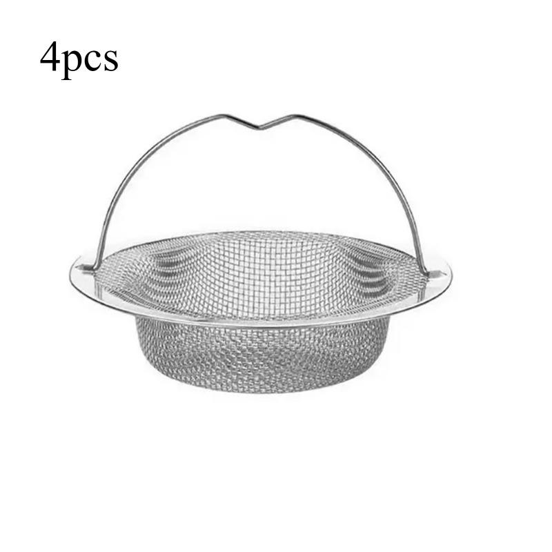 

4Pcs Stainless Steel Kitchen Sink Filter Garbage Food Residue/Hair Catcher Keep Your Bathtub