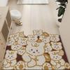 Cute Animal Entrance Door Rubbing Soil Foot Pad Waterproof Non-Slip Silk Ring Floor Mat Household Living Room Bathroom Door Mat