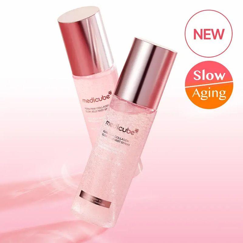 Medicube PDRN Pink Collagen Glow Jelly Mist Duo Set (100ml + 100ml)