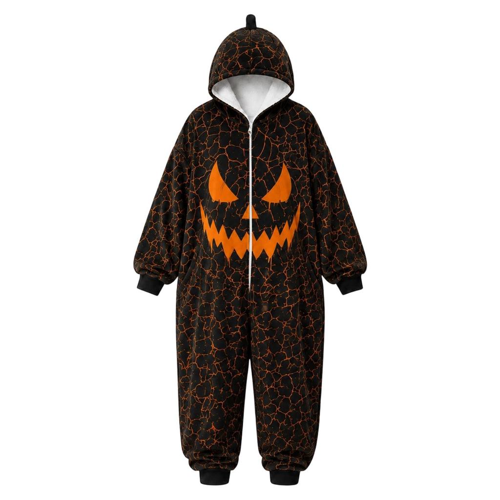 Unisex Kapuzen-Outfit mit Halloween-Print für die Halloween-Party