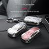 Lynk & Co 07 Key Case: Gauze Texture TPU Protective Car Key Cover & Keyring