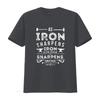 Mens As Iron Sharpens Bible Verses Scripture T Shirt Black X Large Vintage Washed Versatile Stretched Comfortable Streetwear