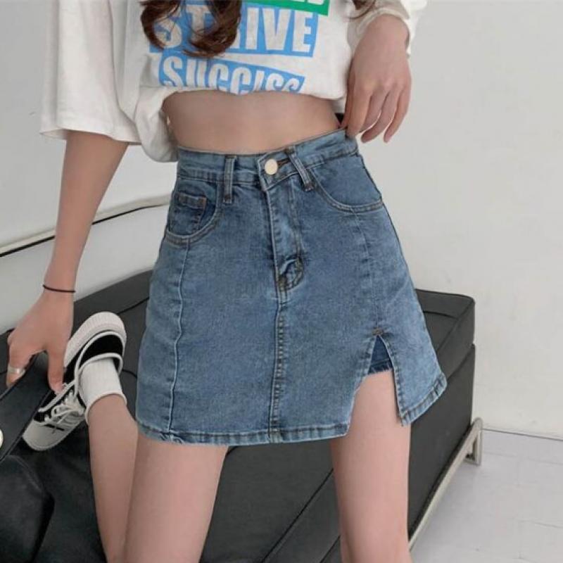 Shop Women Summer Crop Denim Skirt Pants Wld Wsk Sis921