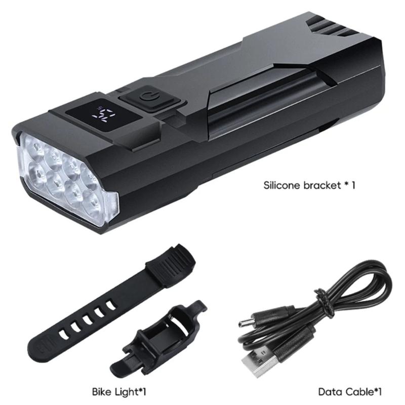 Waterproofs Bike Headlight 4 Light Modes Bright Front Bicycles Light Night Cycling Bike Light for Mountain Cycling