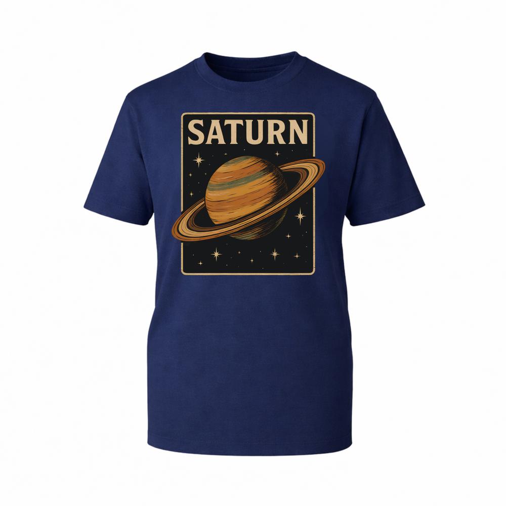 Vintage Saturn Planet Graphic TShirt Space Astronomy Solar System Unisex TTop S