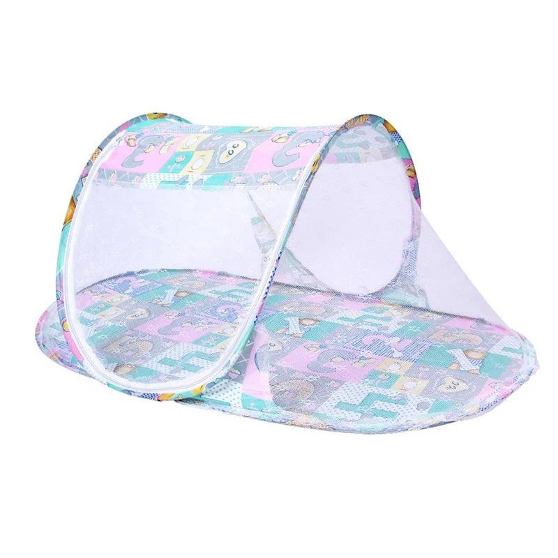 Summer Breathable Baby Crib Mosquito Net Foldable Home Baby Cot Mosquito Net Encrypted Gauze Newborn Bed Mosquito Nets Cartoon